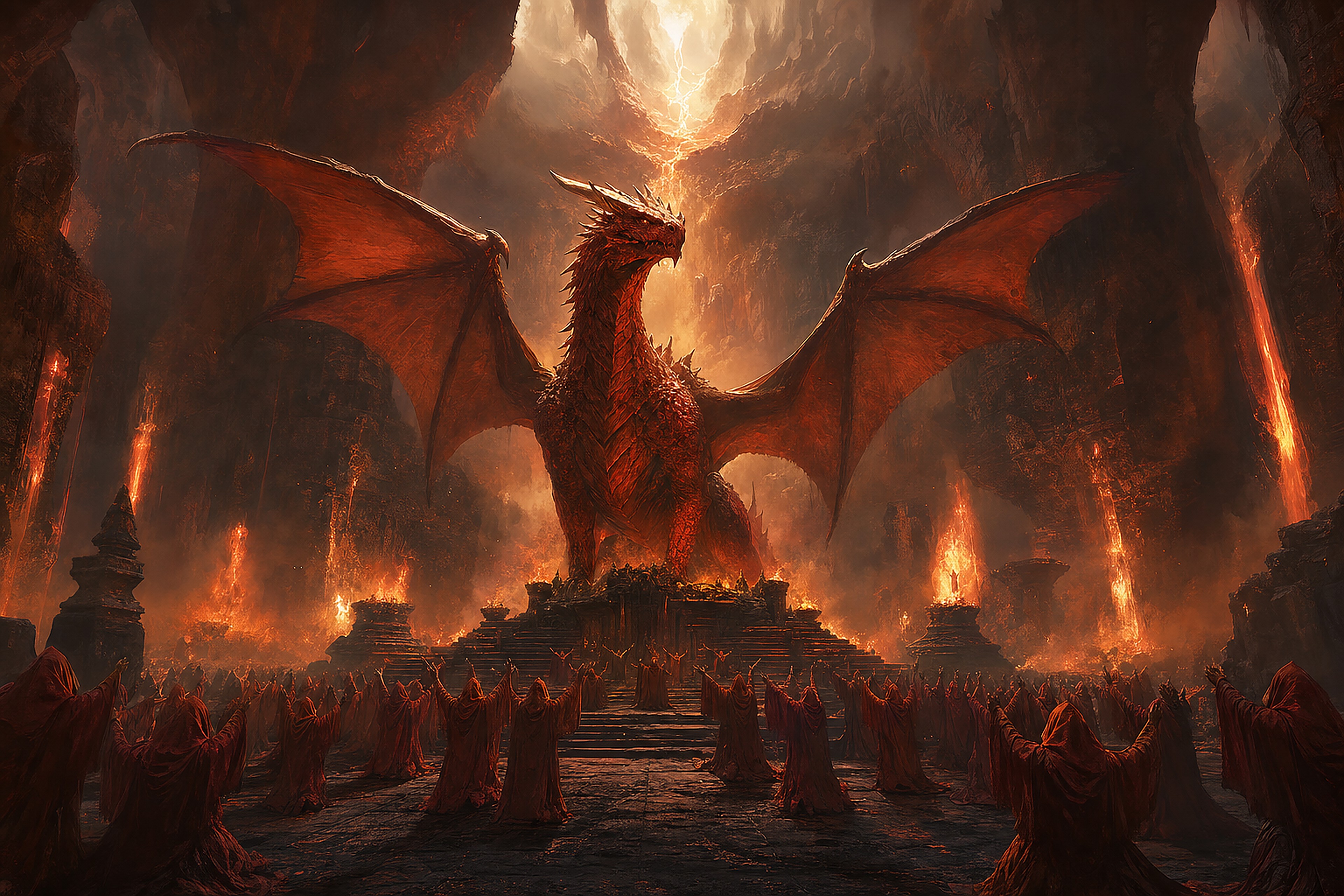 Het Drakenculthol — cinematische kaart