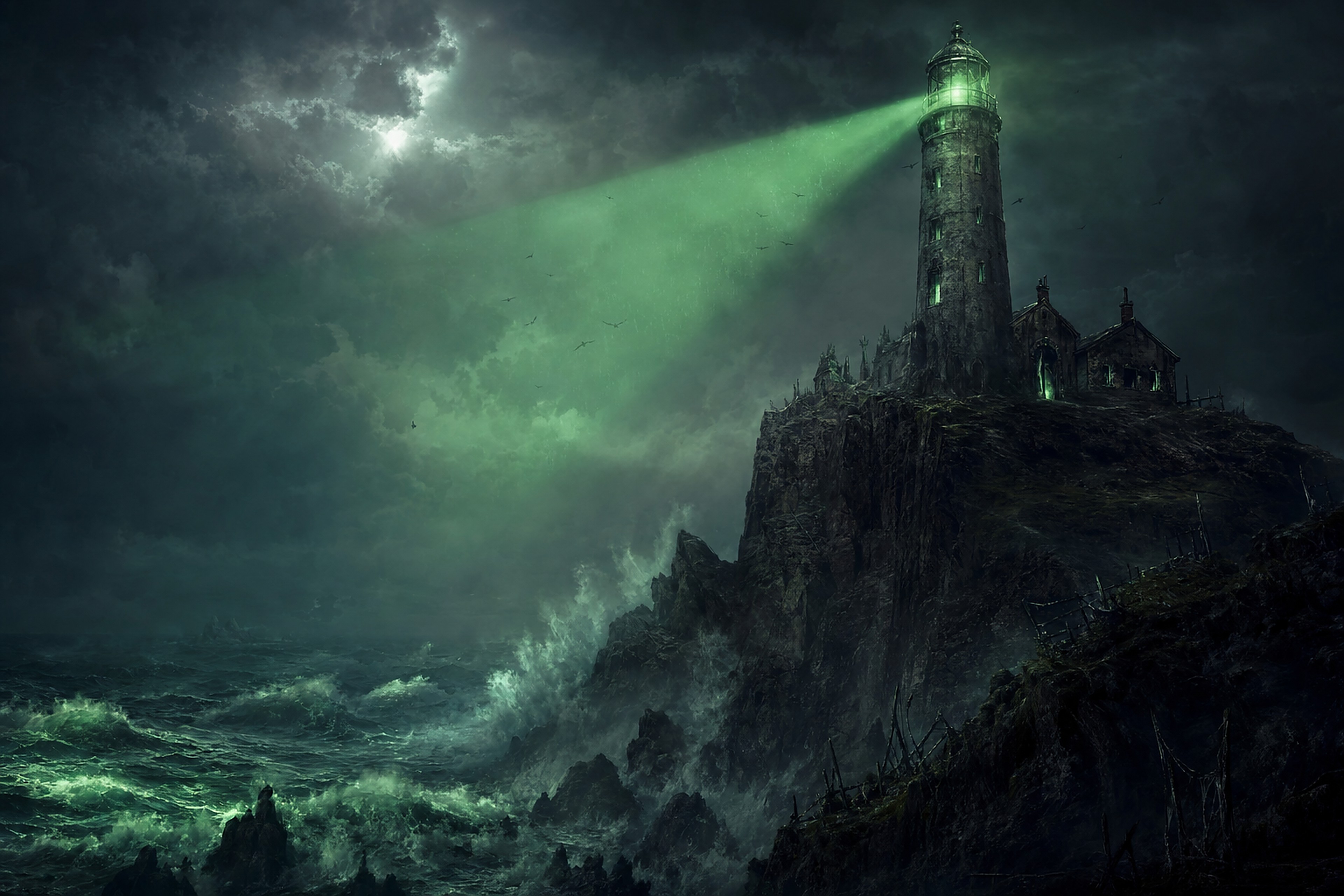 De Spookvuurtoren — cinematische kaart