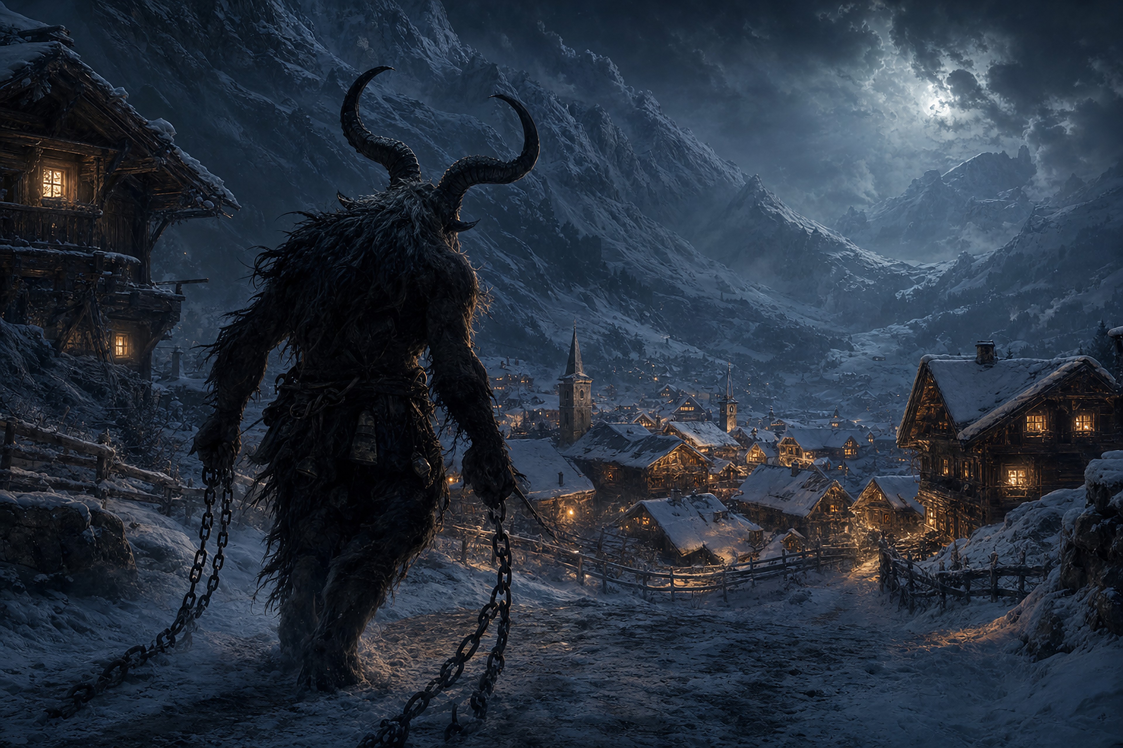 De Krampusnacht — cinematische kaart