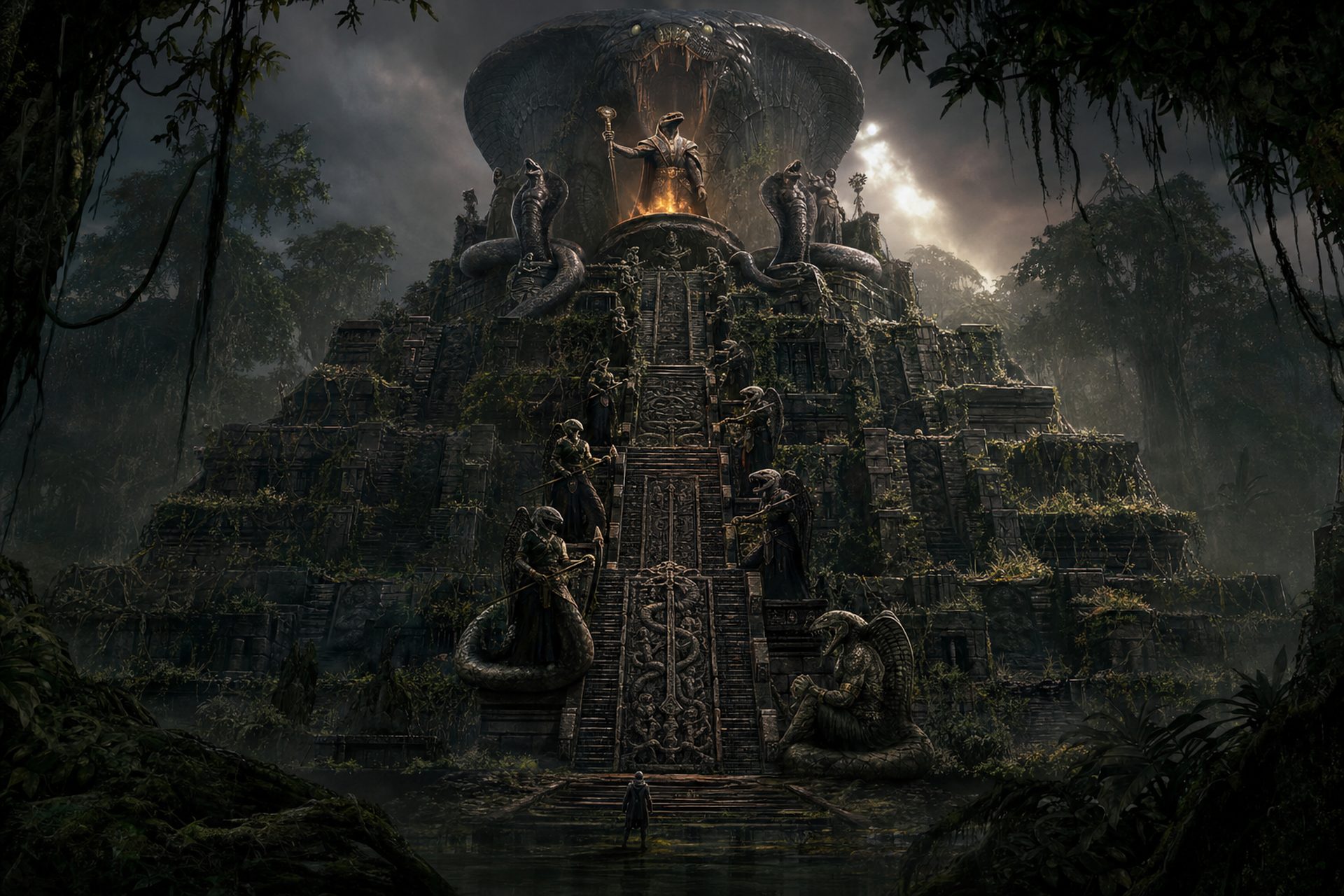 De Slangentempel, cinematische kaart